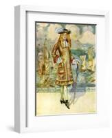 Man 's costume in reign of the Charles II (1660-1685)-Dion Clayton Calthrop-Framed Giclee Print