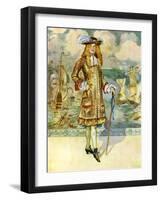 Man 's costume in reign of the Charles II (1660-1685)-Dion Clayton Calthrop-Framed Giclee Print