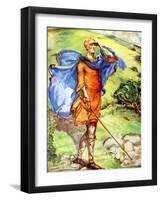 Man 's costume in reign of William I (1066- 1087)-Dion Clayton Calthrop-Framed Giclee Print