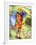 Man 's costume in reign of William I (1066- 1087)-Dion Clayton Calthrop-Framed Giclee Print