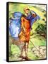 Man 's costume in reign of William I (1066- 1087)-Dion Clayton Calthrop-Framed Stretched Canvas