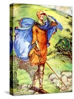 Man 's costume in reign of William I (1066- 1087)-Dion Clayton Calthrop-Stretched Canvas