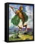 Man 's costume in reign of William II (1087- 1100)-Dion Clayton Calthrop-Framed Stretched Canvas