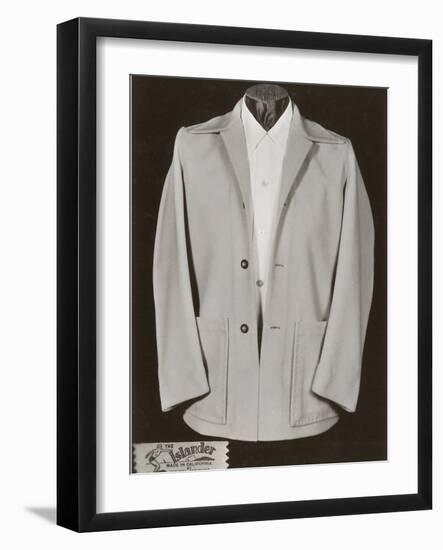 Man's Eisenhower Jacket-Found Image Press-Framed Photographic Print