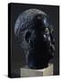 Man's Head, Stone Statue-null-Stretched Canvas