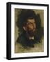 Man's Head, Study for Ivan the Terrible-Ilya Efimovich Repin-Framed Giclee Print