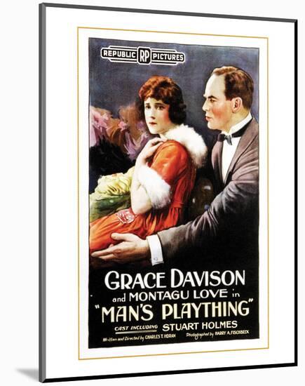 Man's Plaything - 1920-null-Mounted Giclee Print