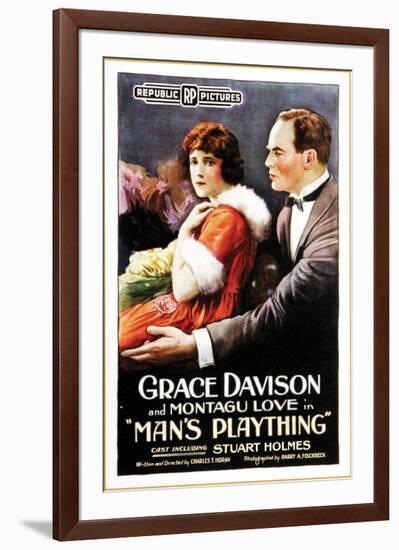 Man's Plaything - 1920-null-Framed Giclee Print