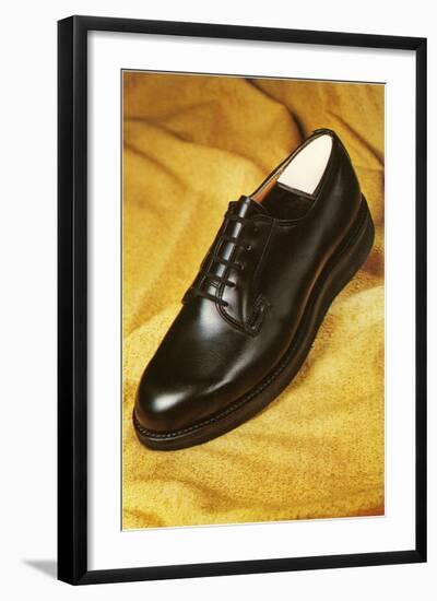 Man's Shoe, Retro-null-Framed Art Print