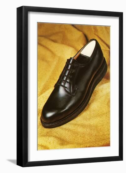 Man's Shoe, Retro-null-Framed Art Print