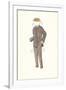 Man's Suit Paper Doll, 1910s-null-Framed Art Print