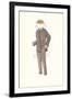 Man's Suit Paper Doll, 1910s-null-Framed Art Print