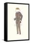 Man's Suit Paper Doll, 1910s-null-Framed Stretched Canvas