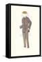 Man's Suit Paper Doll, 1910s-null-Framed Stretched Canvas