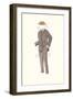Man's Suit Paper Doll, 1910s-null-Framed Art Print