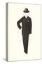 Man's Suit Paper Doll, 1910s-null-Stretched Canvas
