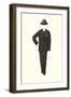 Man's Suit Paper Doll, 1910s-null-Framed Art Print