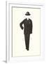 Man's Suit Paper Doll, 1910s-null-Framed Art Print