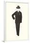 Man's Suit Paper Doll, 1910s-null-Framed Art Print