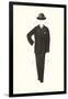 Man's Suit Paper Doll, 1910s-null-Framed Art Print