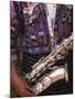 Man's Traditional Dress and Saxophone, Antigua, Guatemala-Merrill Images-Mounted Photographic Print