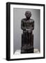 Man Seated, Front View, Diorite Statue, Old Kingdom, Dynasty V-null-Framed Giclee Print