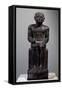 Man Seated, Front View, Diorite Statue, Old Kingdom, Dynasty V-null-Framed Stretched Canvas