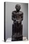 Man Seated, Front View, Diorite Statue, Old Kingdom, Dynasty V-null-Stretched Canvas