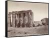 Man Seated on Ruins in Thebes-null-Framed Stretched Canvas