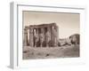 Man Seated on Ruins in Thebes-null-Framed Photographic Print