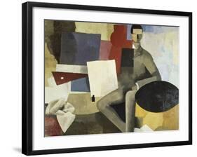 Man Seated-Roger de La Fresnaye-Framed Giclee Print