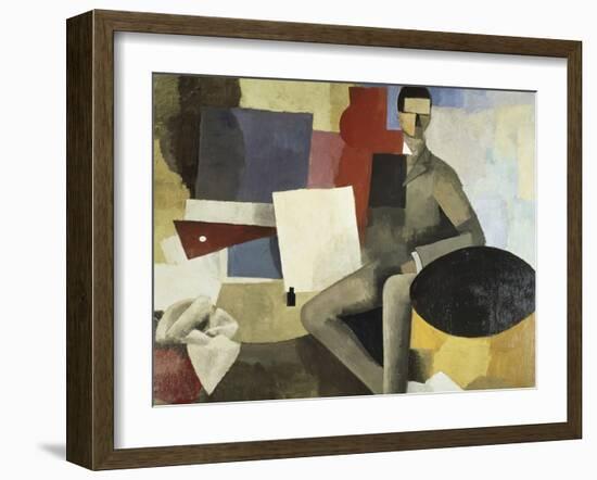 Man Seated-Roger de La Fresnaye-Framed Giclee Print