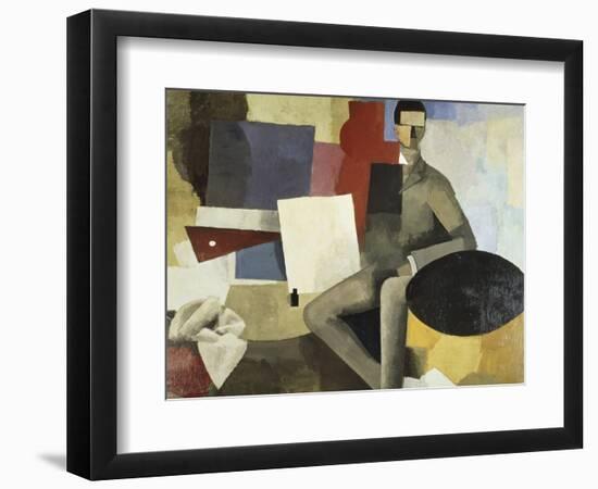 Man Seated-Roger de La Fresnaye-Framed Premium Giclee Print