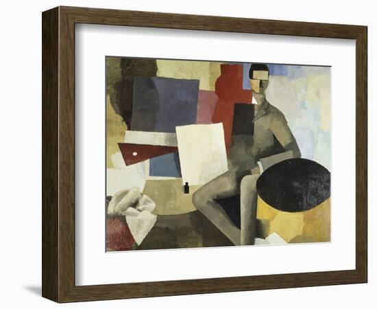 Man Seated-Roger de La Fresnaye-Framed Giclee Print