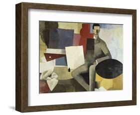 Man Seated-Roger de La Fresnaye-Framed Giclee Print