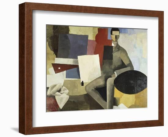 Man Seated-Roger de La Fresnaye-Framed Giclee Print