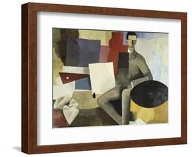 Man Seated-Roger de La Fresnaye-Framed Giclee Print