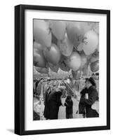 Man Selling Balloons at Dwight D. Eisenhower's Inauguration-Cornell Capa-Framed Premium Photographic Print