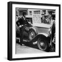 Man Selling His Car, Following the Wall Street Crash of 1929, 1929-null-Framed Photographic Print