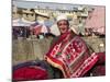 Man Selling Rugs on Banks of Kabul River, Central Kabul, Afghanistan-Jane Sweeney-Mounted Photographic Print