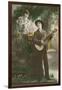 Man Serenading with Guitar-null-Framed Art Print