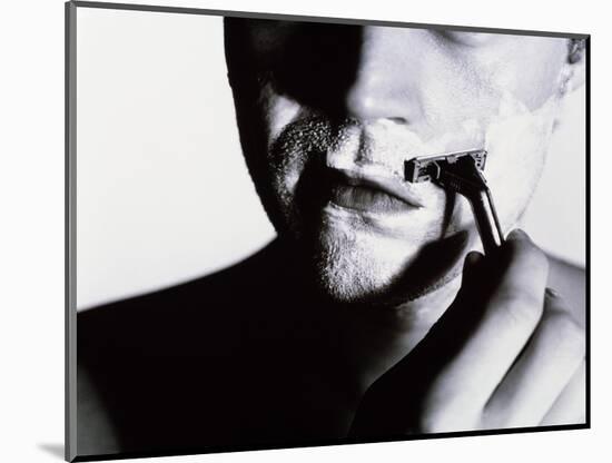 Man Shaving-Mauro Fermariello-Mounted Photographic Print