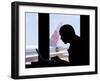 Man Silhouette-Charles Bowman-Framed Photographic Print