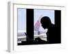 Man Silhouette-Charles Bowman-Framed Photographic Print