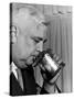 Man Sipping Mint Julep at Kentucky Derby Party-Alfred Eisenstaedt-Stretched Canvas