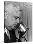 Man Sipping Mint Julep at Kentucky Derby Party-Alfred Eisenstaedt-Stretched Canvas