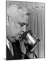 Man Sipping Mint Julep at Kentucky Derby Party-Alfred Eisenstaedt-Mounted Photographic Print