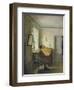 Man Sitting at His Desk-Georg Friedrich Kersting-Framed Giclee Print