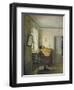 Man Sitting at His Desk-Georg Friedrich Kersting-Framed Giclee Print