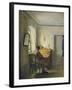 Man Sitting at His Desk-Georg Friedrich Kersting-Framed Giclee Print